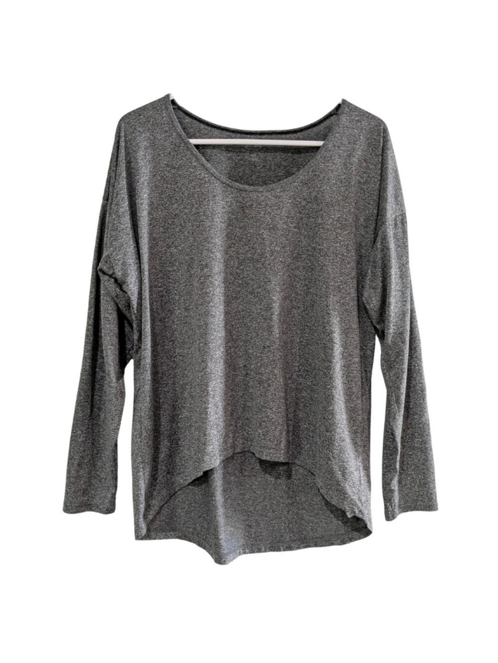 C9 Champion Women's Scoop Neck Asymmetrical Workout Top, Gray, Size Small